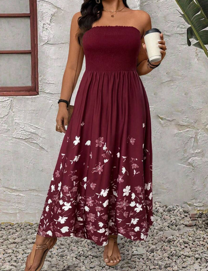 Rochie maxi Shein Curve+, vișiniu
