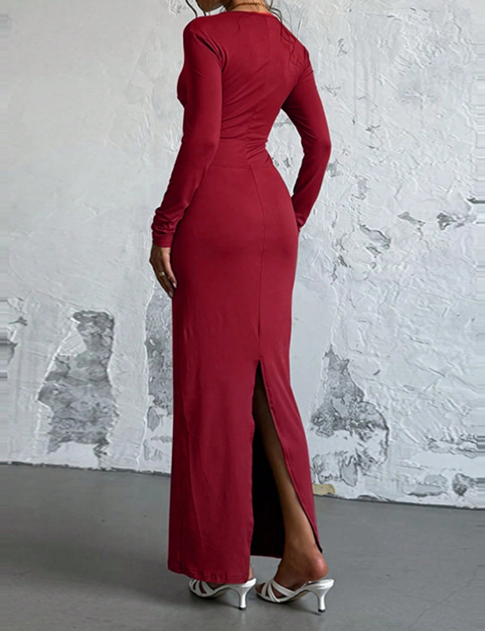 Rochie maxi Shein, vișiniu