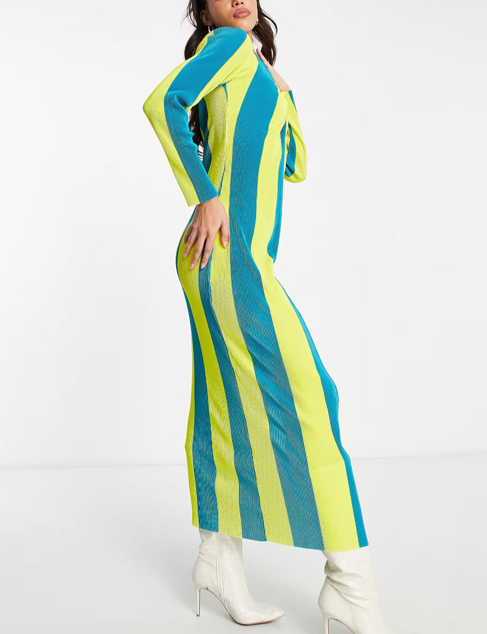 Rochie maxi SOMETHING NEW, mix culori