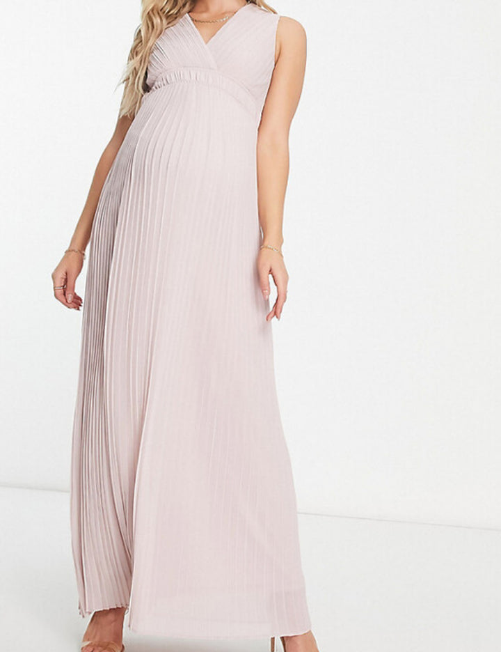 Rochie maxi TFNC, roz prafuit