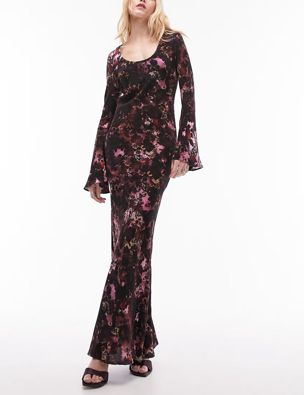 Rochie maxi Topshop, mix culori