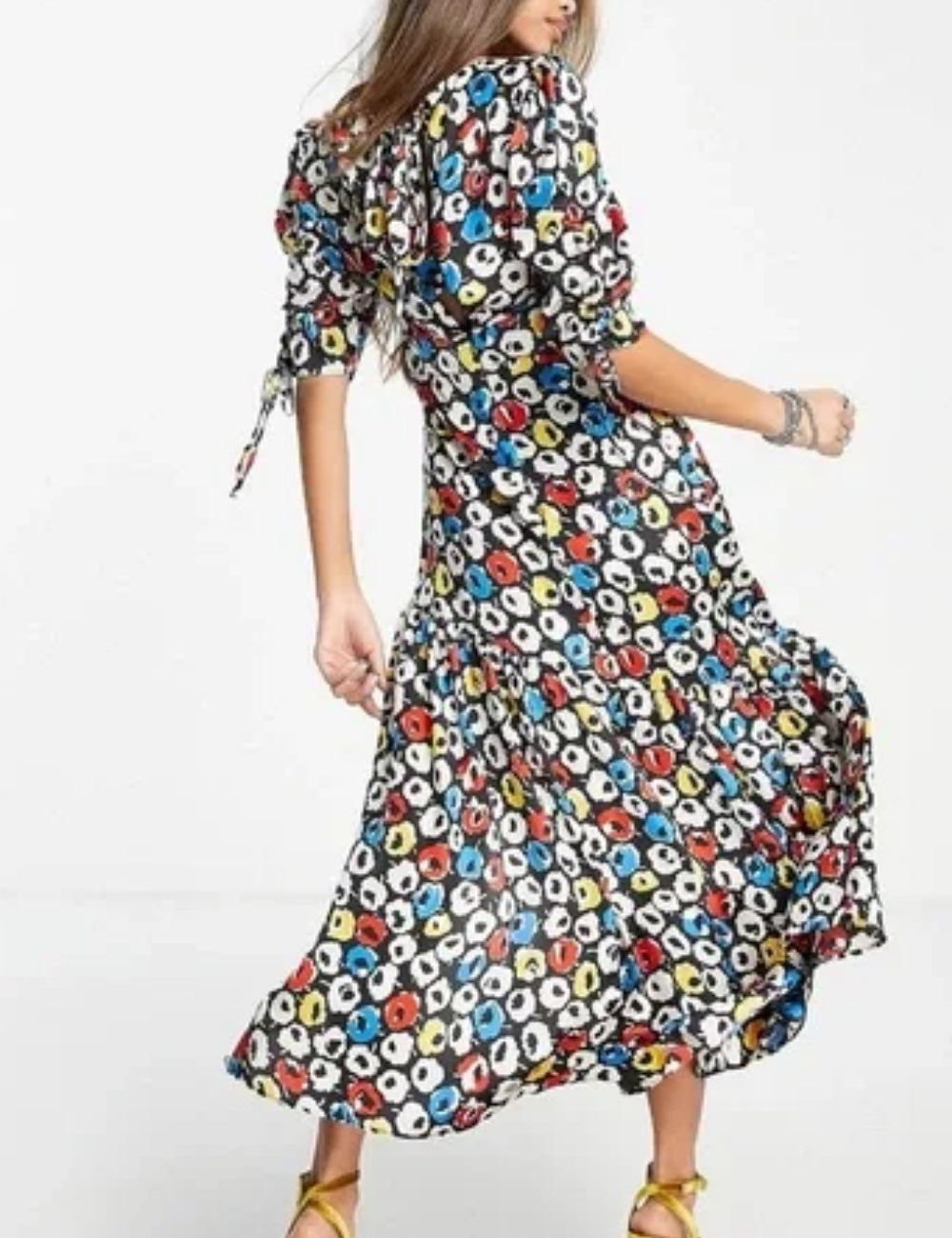 Rochie maxi Topshop, mix culori