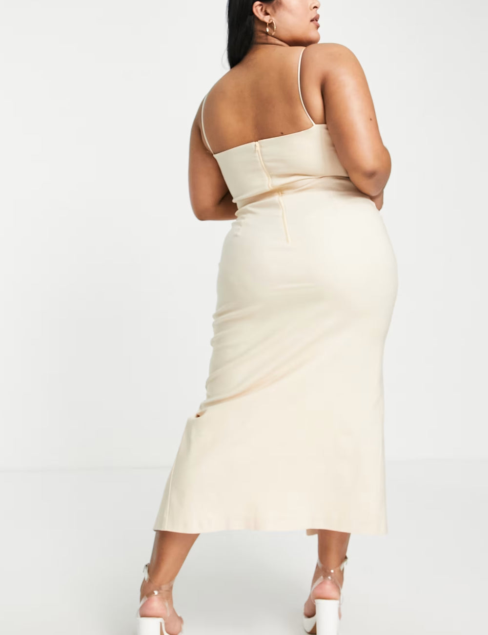 Rochie maxi Vesper, bej