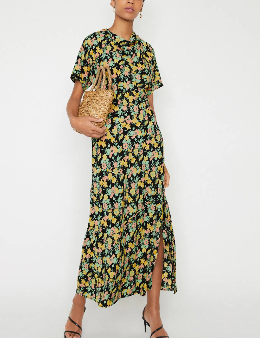 Rochie maxi Warehouse, mix culori