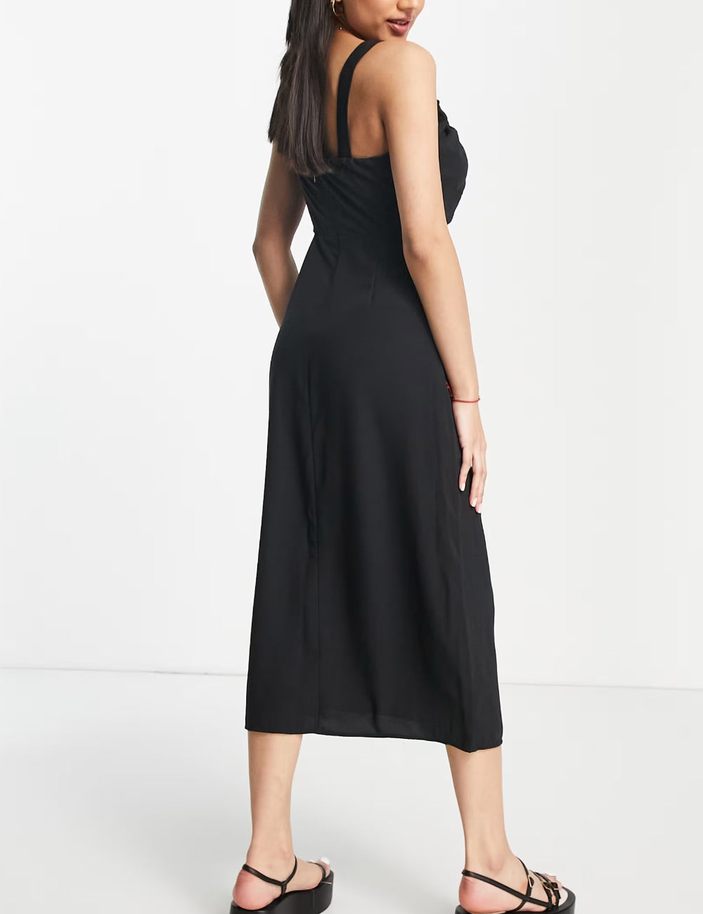 Rochie midi Abercrombie & Fitch, negru