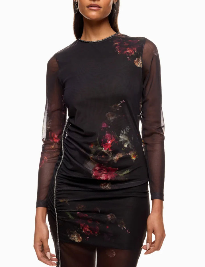 Rochie midi Allsaints, negru