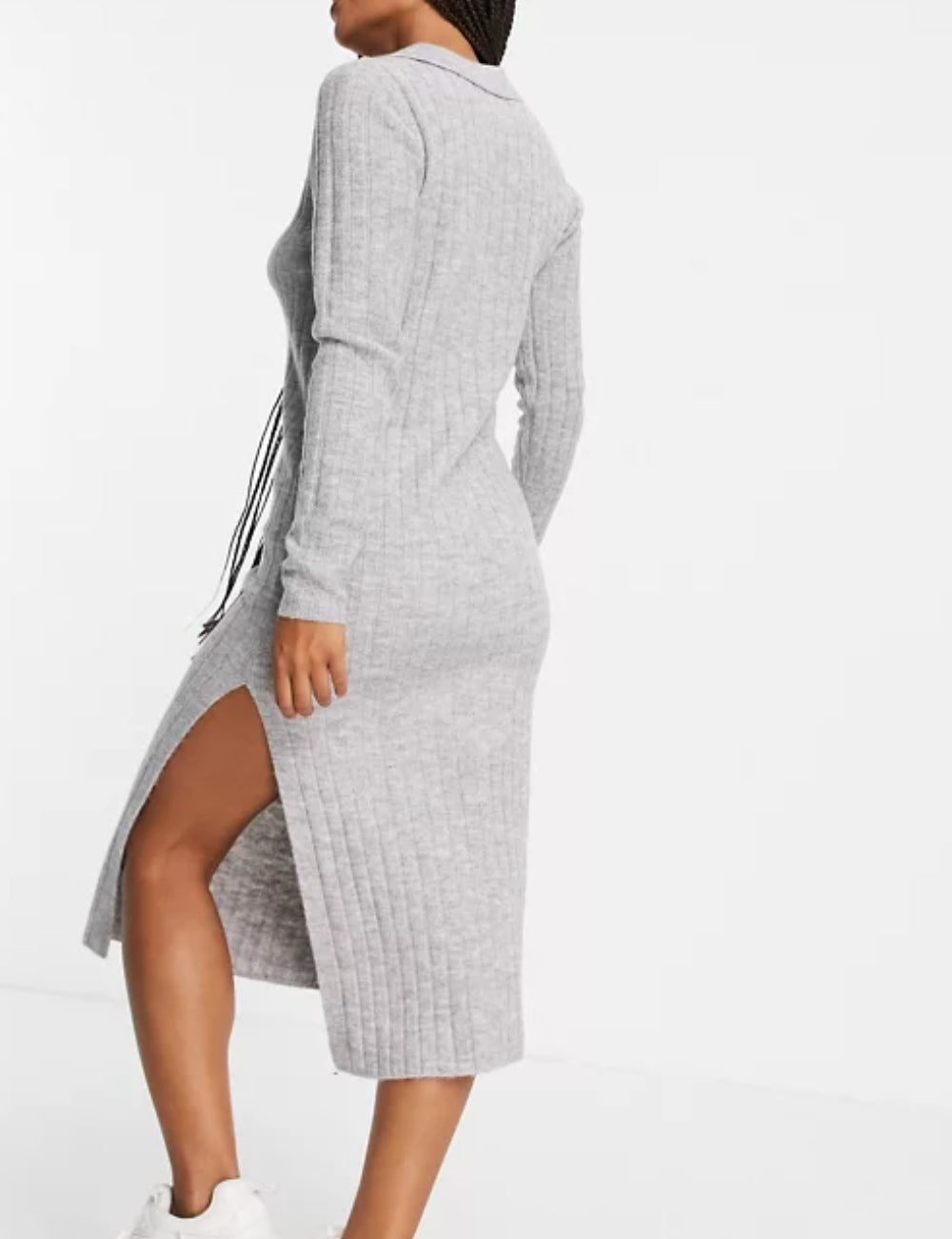 Rochie midi ASOS, gri