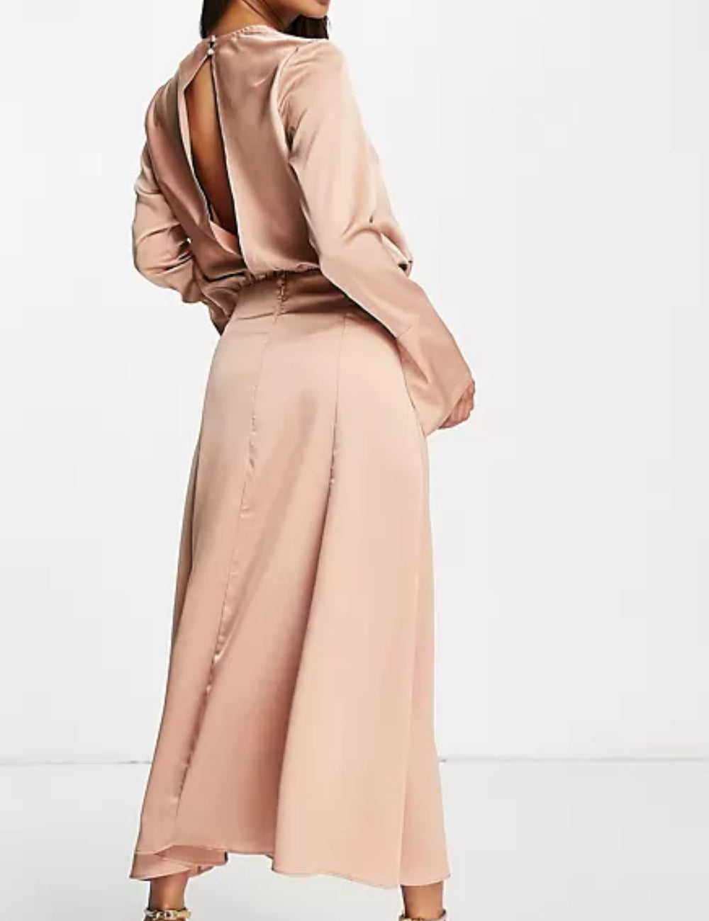 Rochie midi ASOS, maro