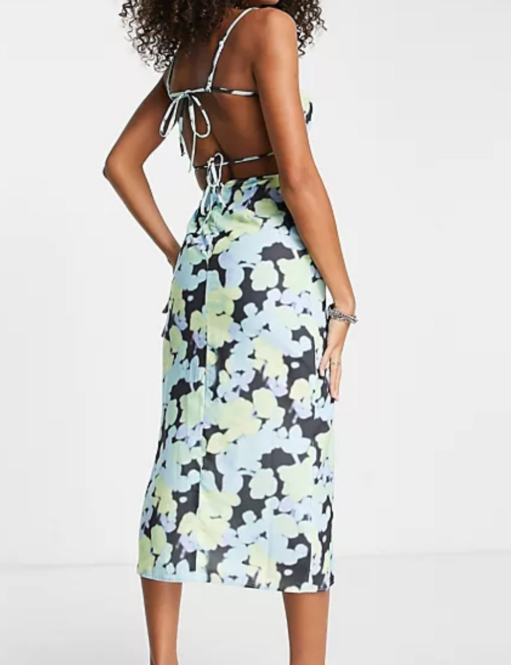 Rochie midi ASOS, mix culori