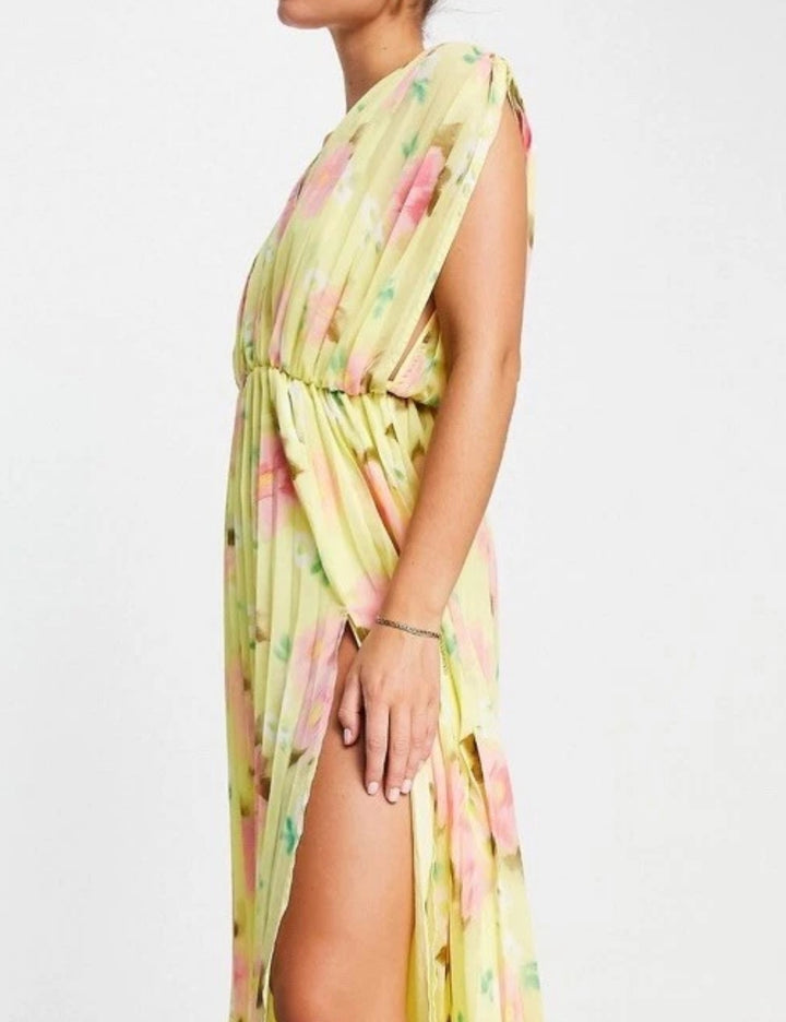 Rochie midi ASOS, mix culori