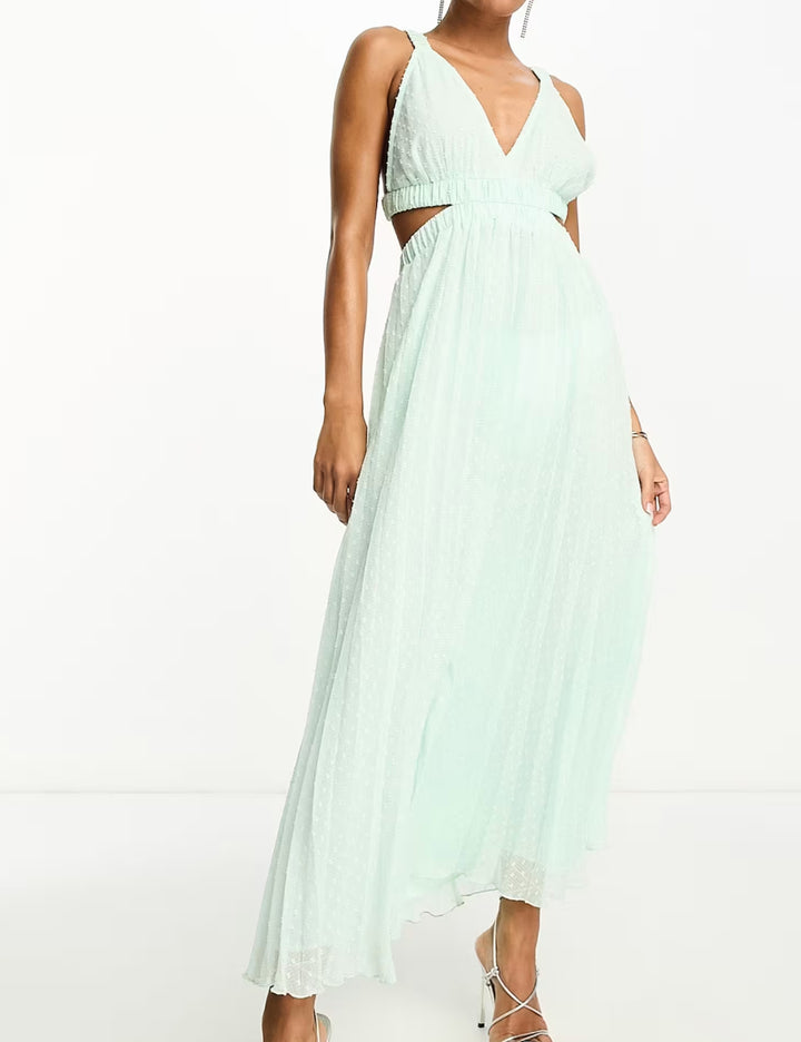 Rochie midi ASOS, verde