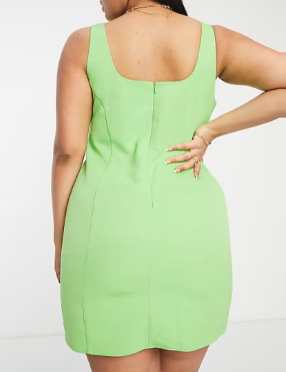Rochie midi ASOS, verde