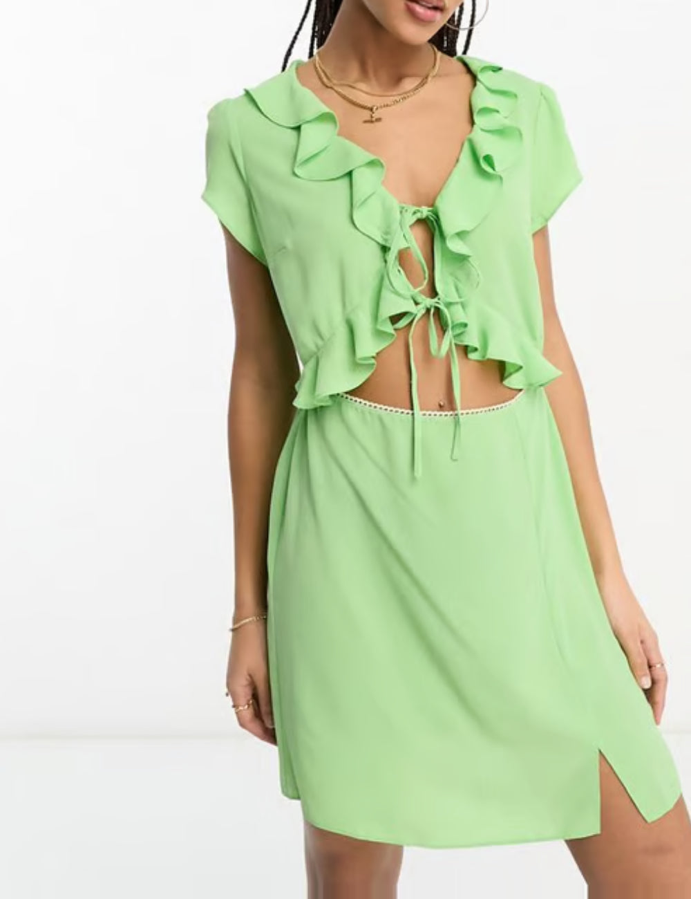 Rochie midi ASOS, verde