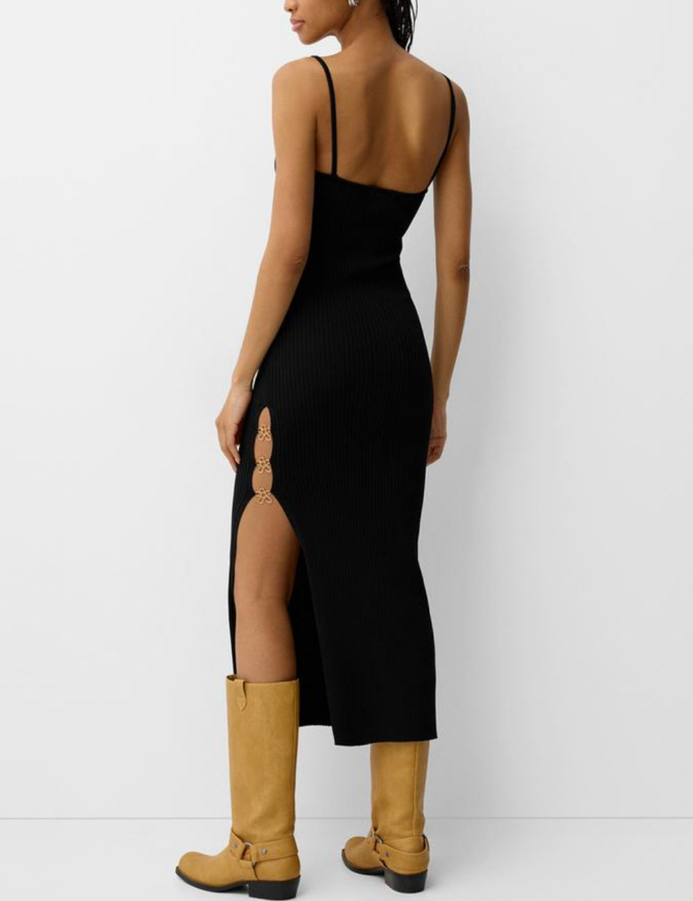 Rochie midi Bershka, negru