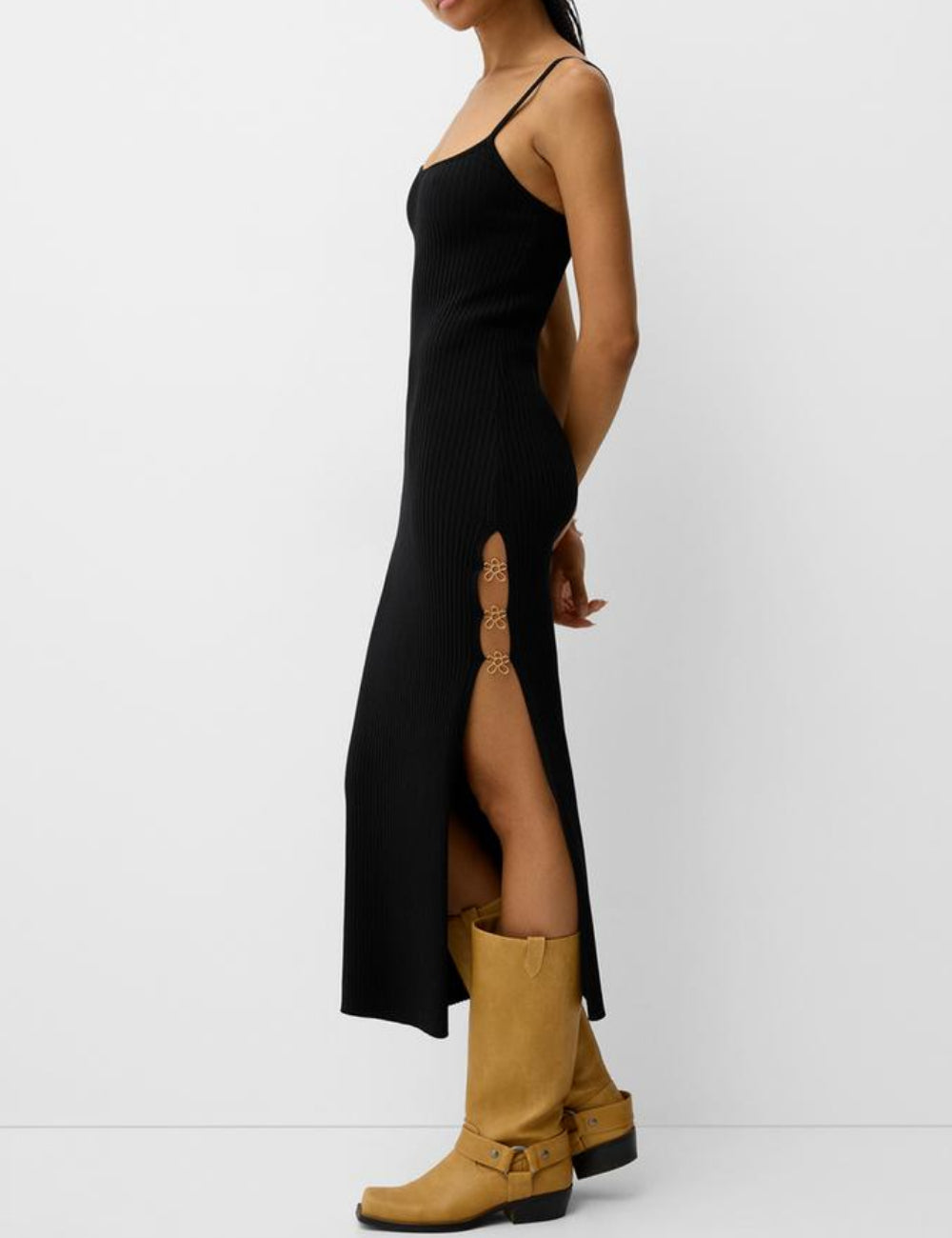 Rochie midi Bershka, negru