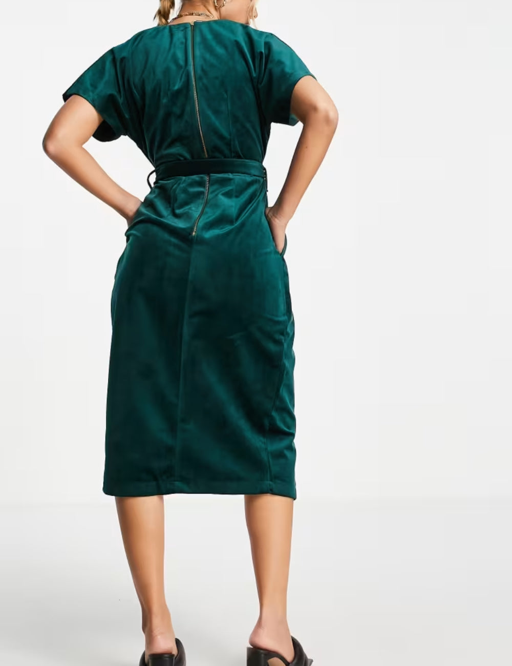 Rochie midi Closet, verde