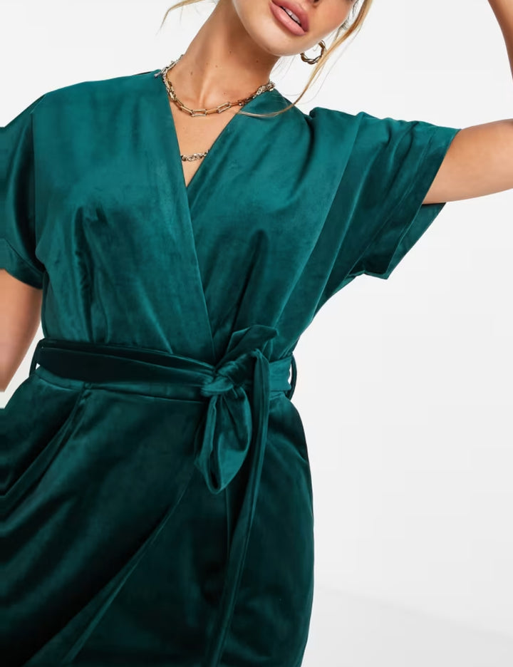 Rochie midi Closet, verde