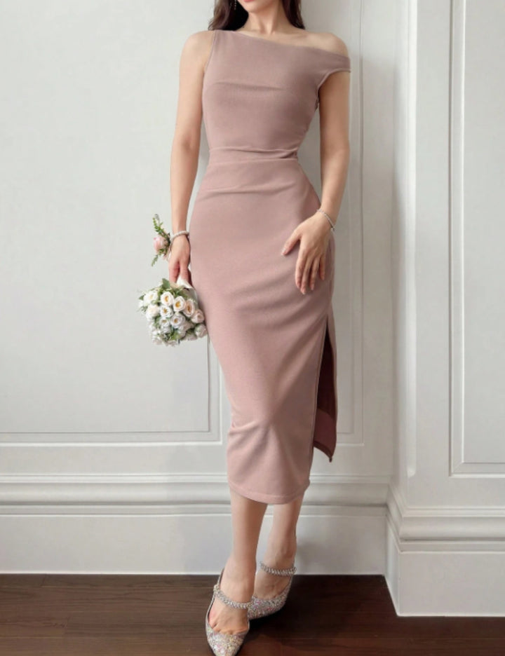 Rochie midi DAZY by Shein, bej