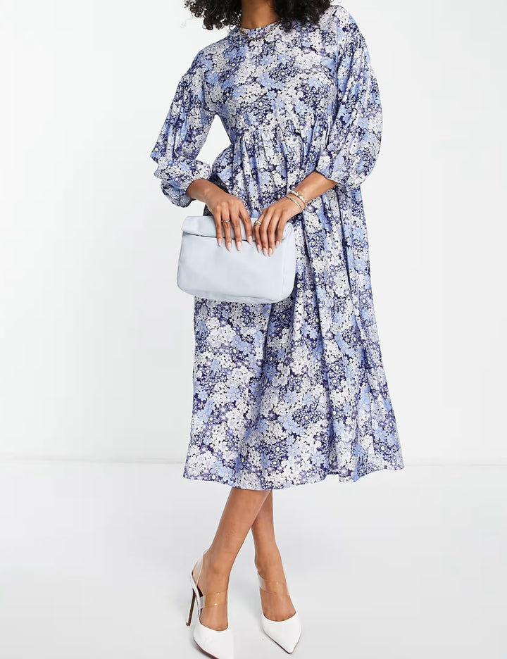 Rochie midi EDITED, mix culori
