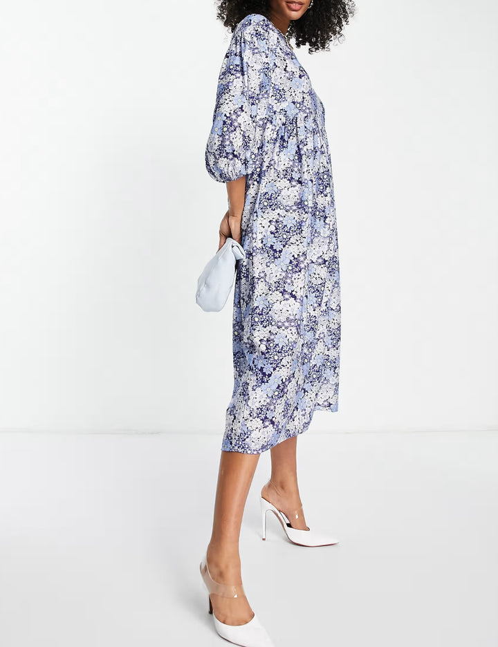 Rochie midi EDITED, mix culori