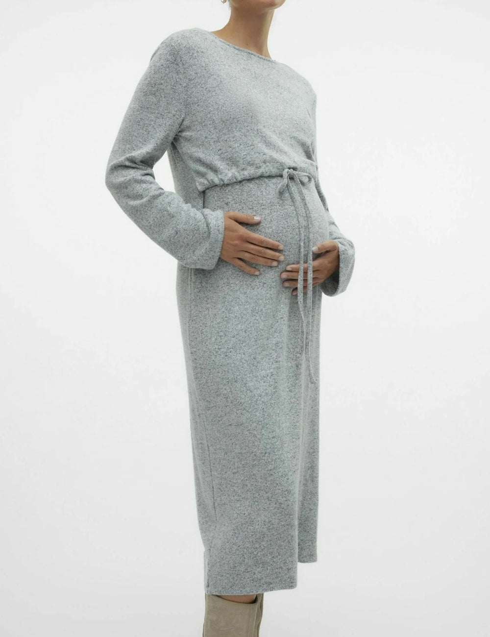 Rochie midi Mamalicious, gri