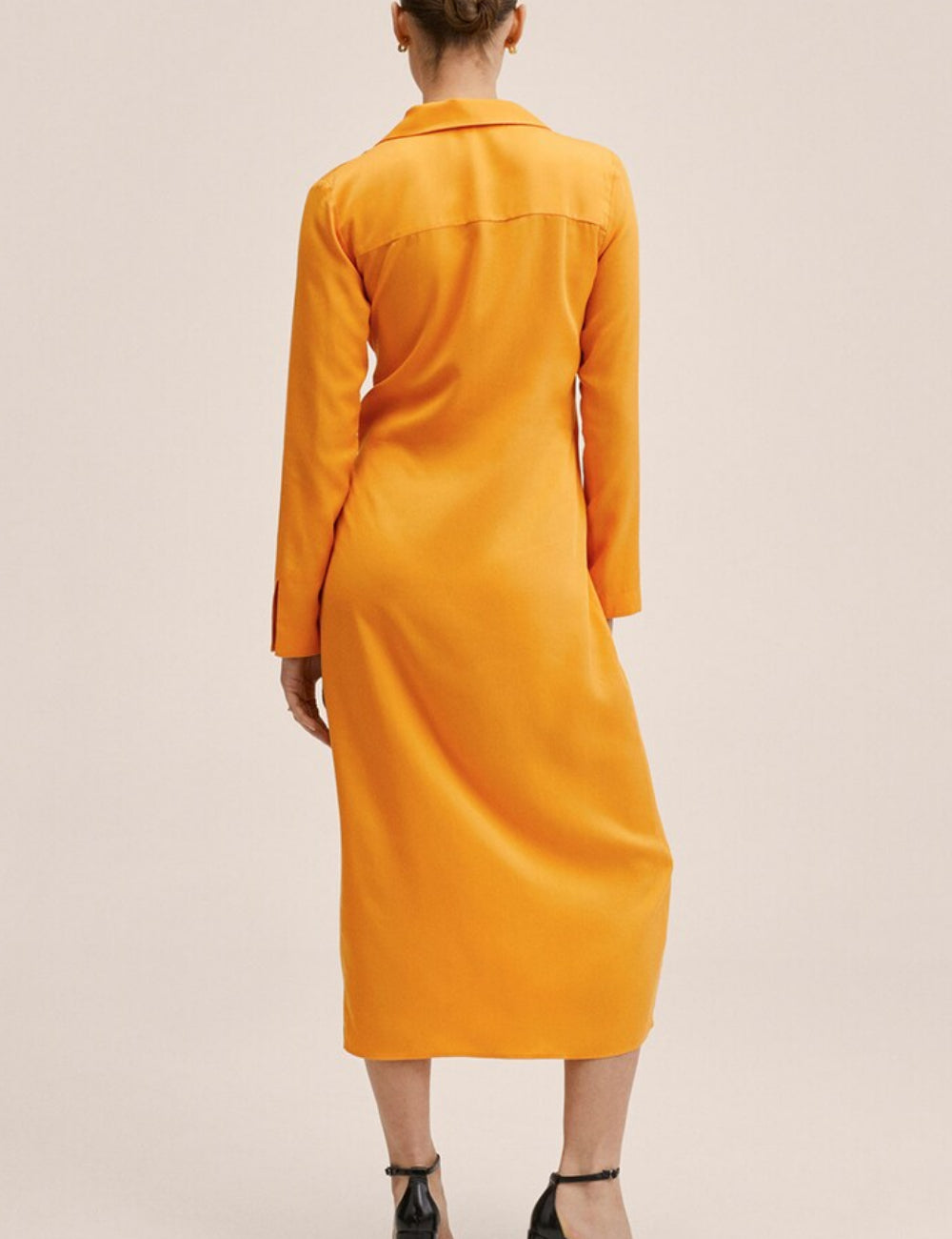 Rochie midi Mango, portocaliu