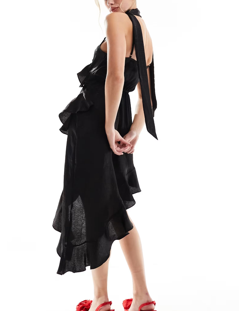 Rochie midi Miss Selfridge, negru