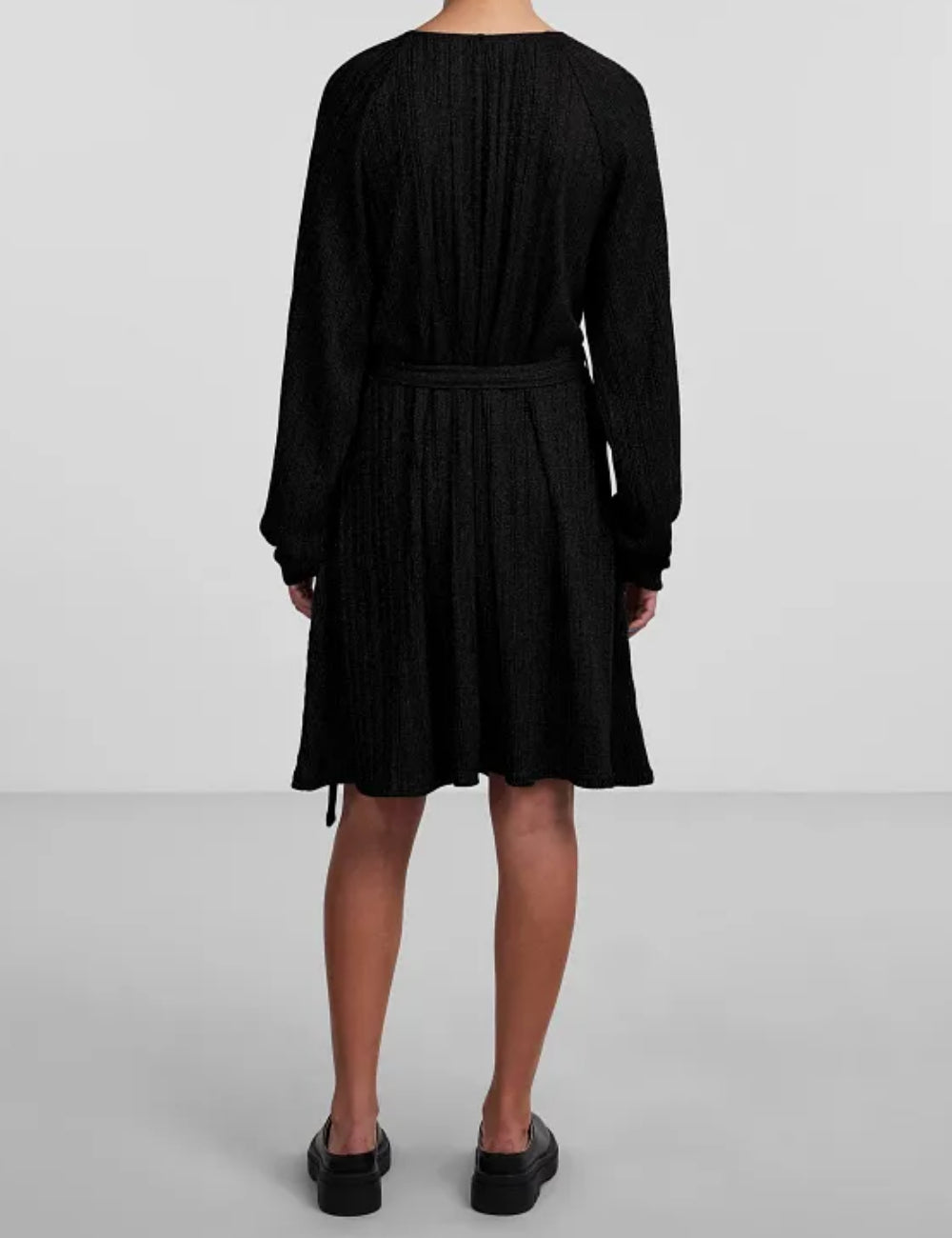 Pieces midi ruha, fekete