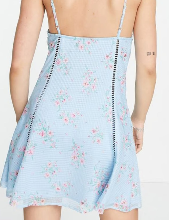 Rochie mini Reclaimed vintage, albastru
