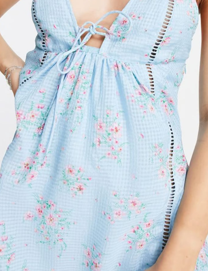 Rochie mini Reclaimed vintage, albastru