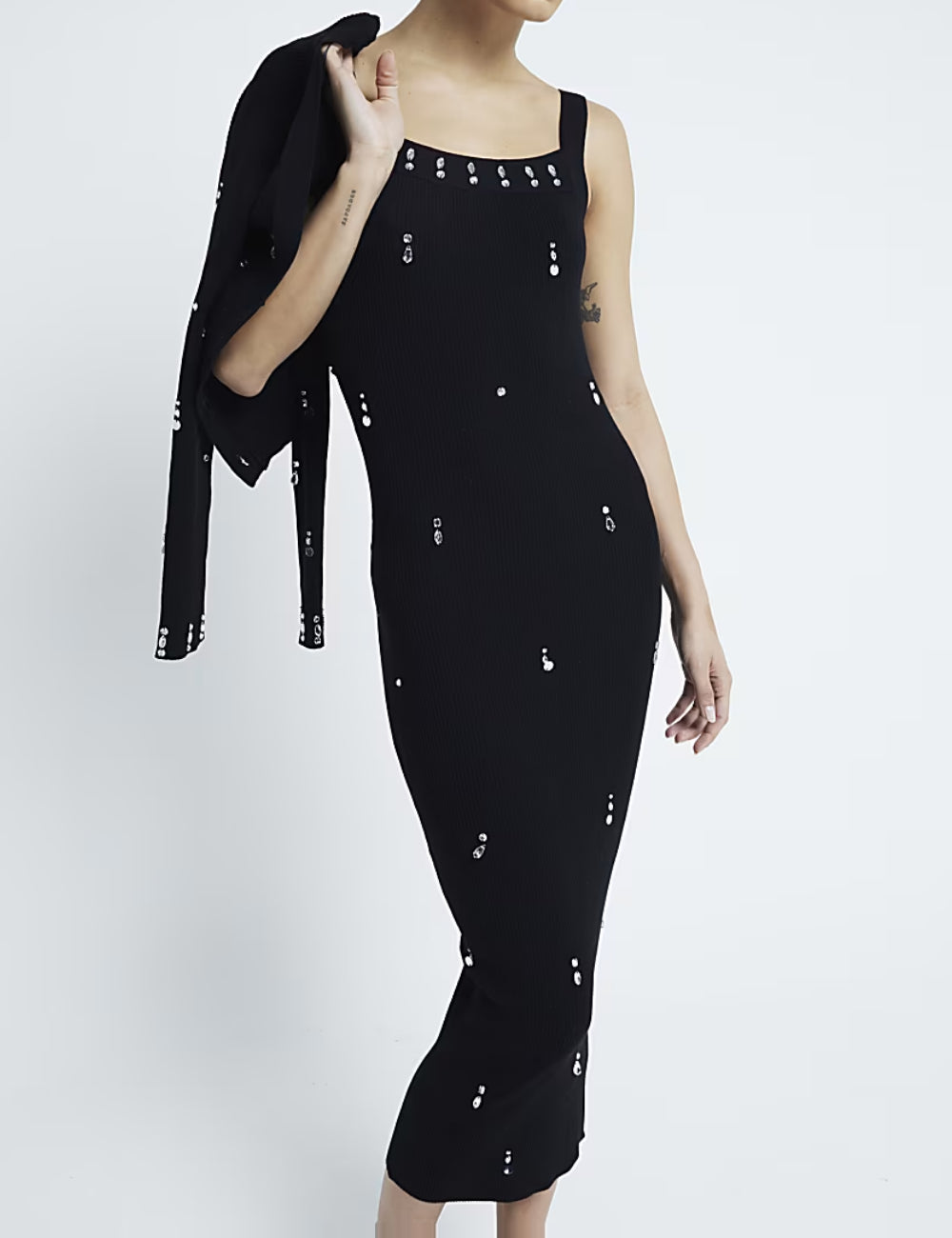 Rochie midi River Island, negru