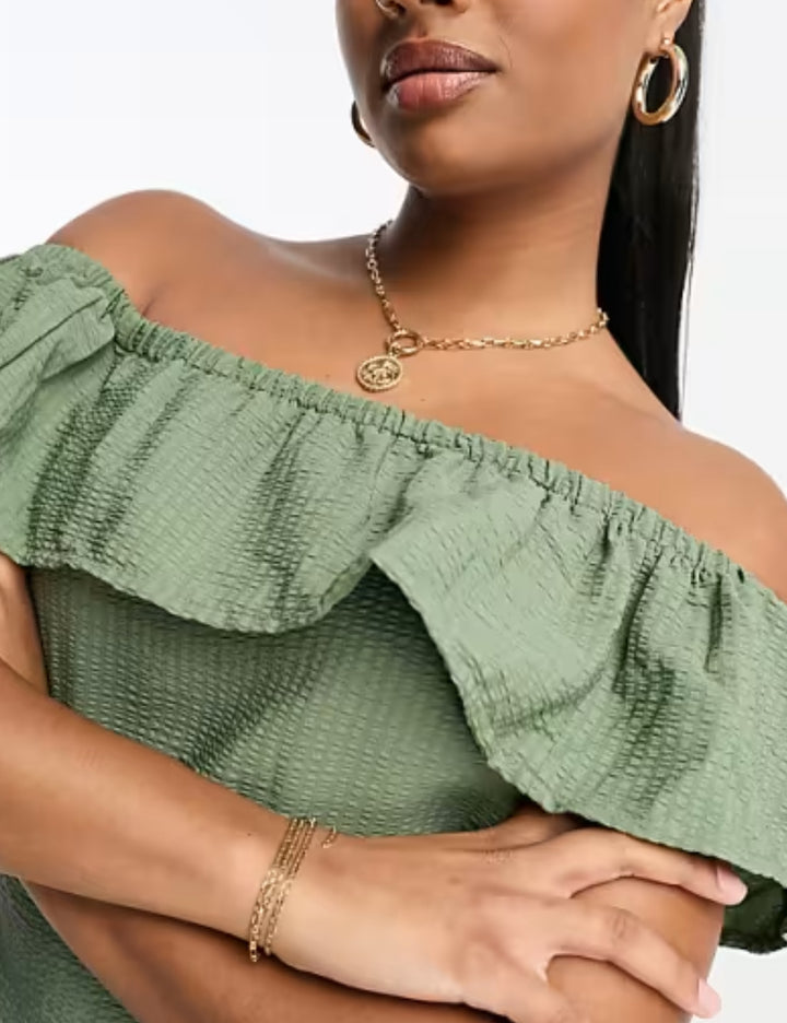 Rochie midi River Island, verde