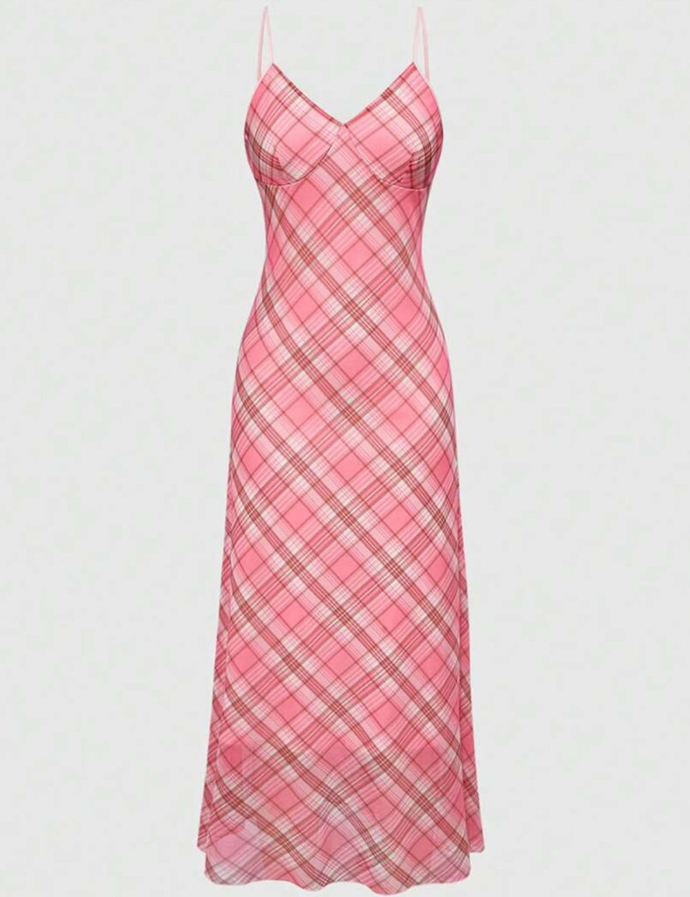 Rochie midi Romwe by Shein, roz