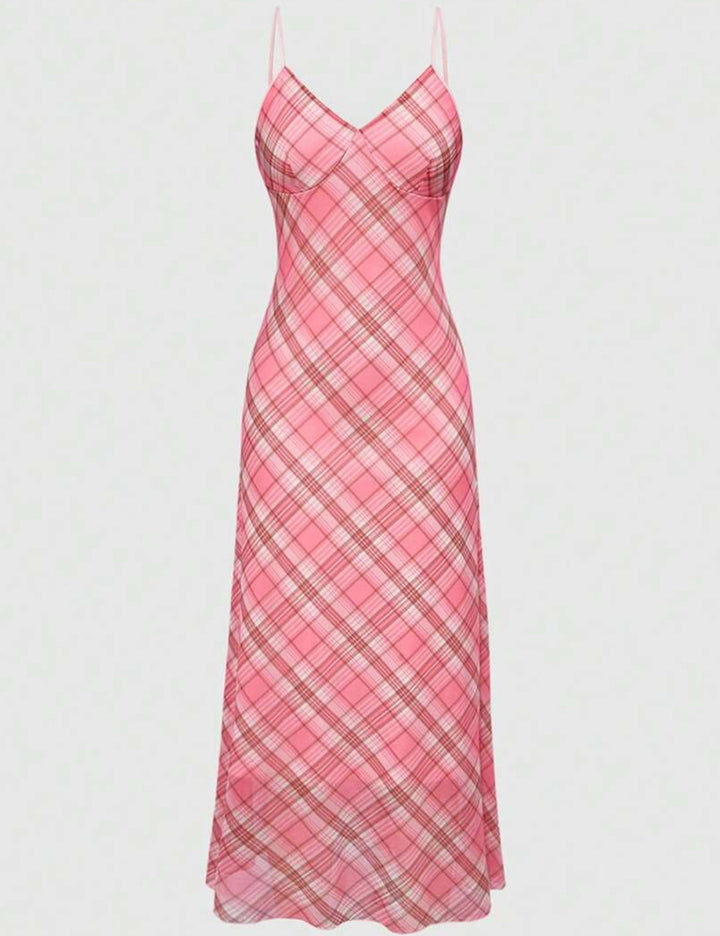 Rochie midi Romwe by Shein, roz