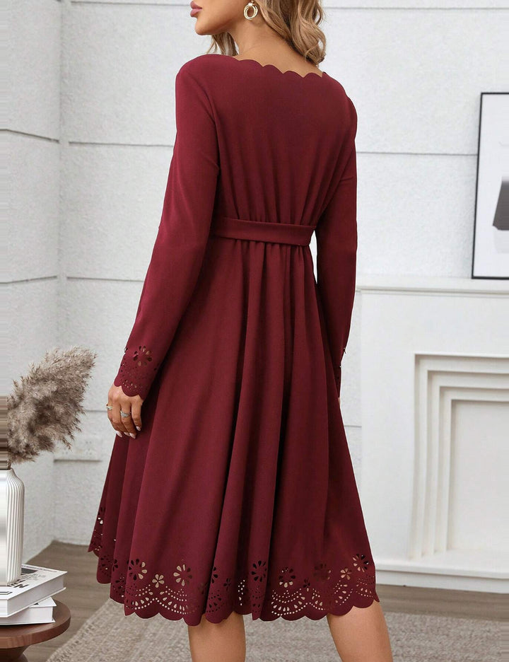 Rochie midi Shein, vișiniu
