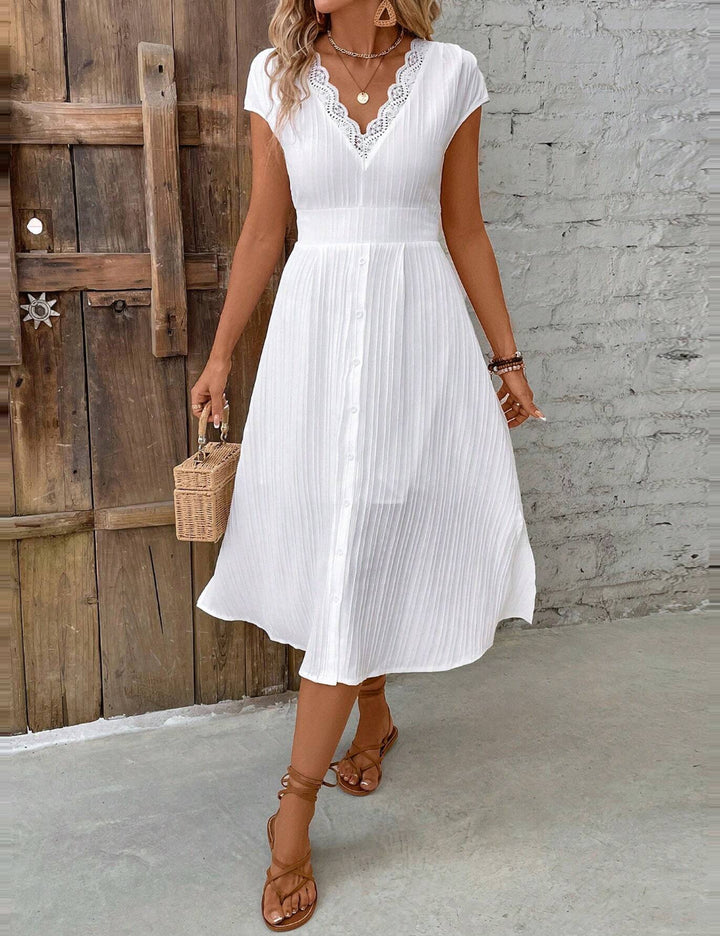 Rochie midi Shein, alb