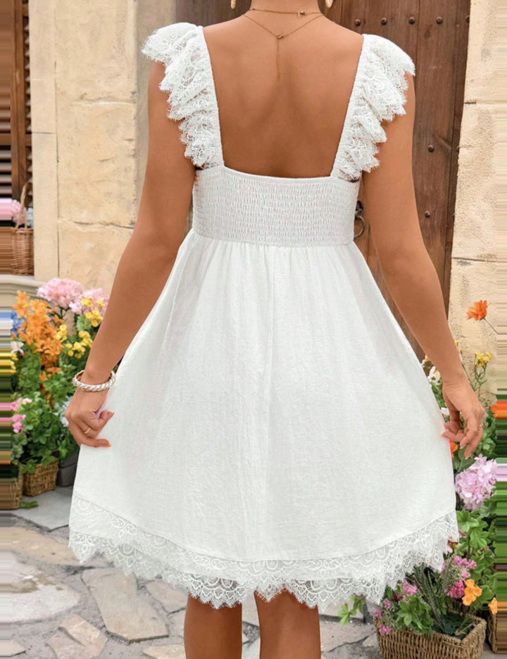 Shein midi dress, white