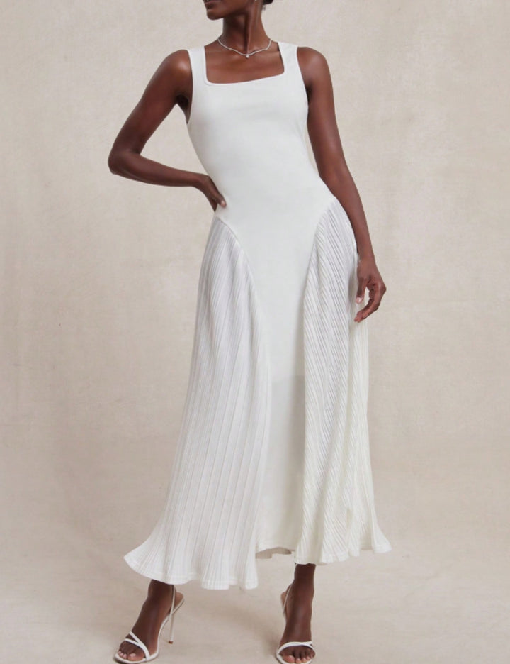 Rochie midi SHEIN, alb