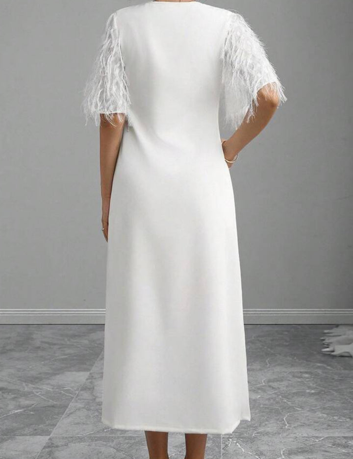 Rochie midi Shein, alb