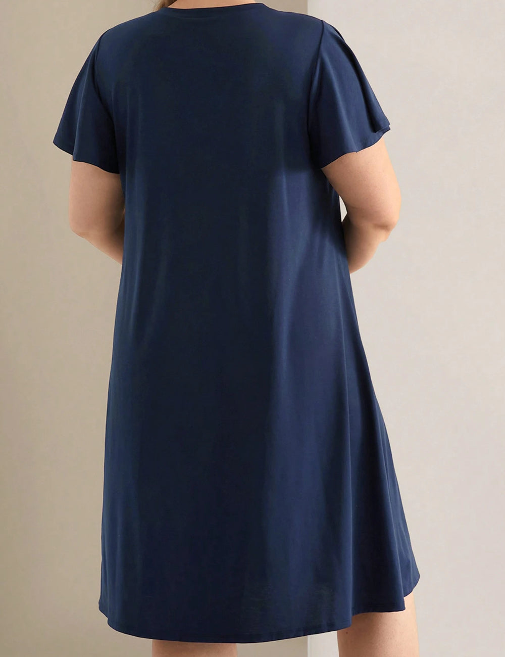Shein Curve+ midi ruha, kék