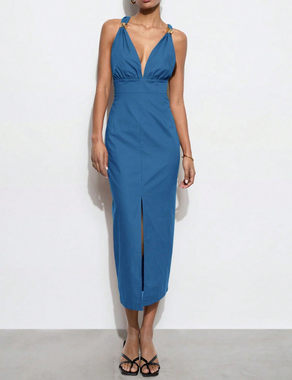 Rochie midi Shein, albastru