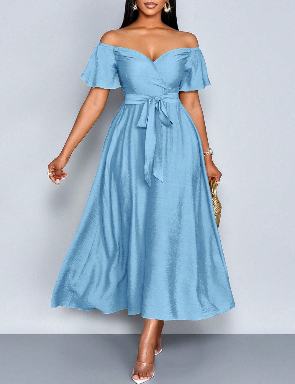 Rochie midi Shein, albastru