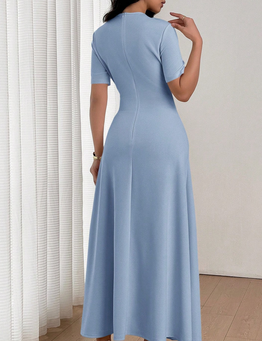 Shein midi ruha, kék