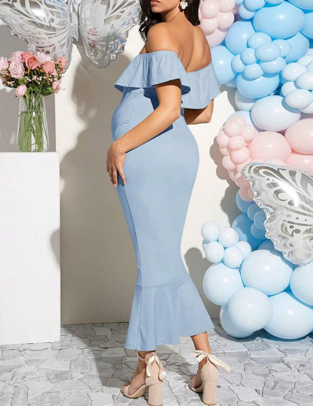 Rochie midi SHEIN, albastru
