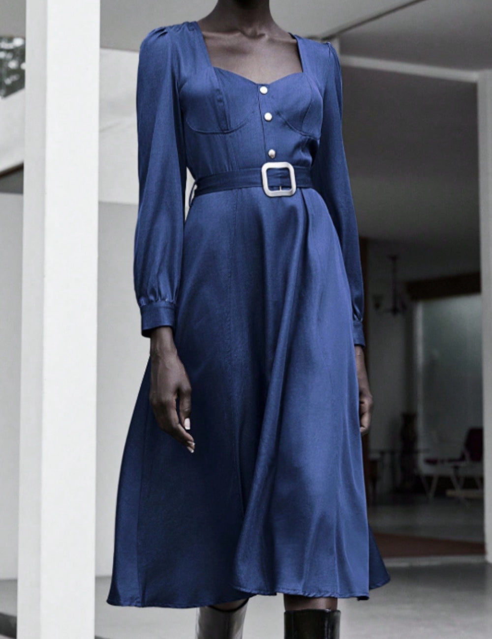 Rochie midi Shein, albastru