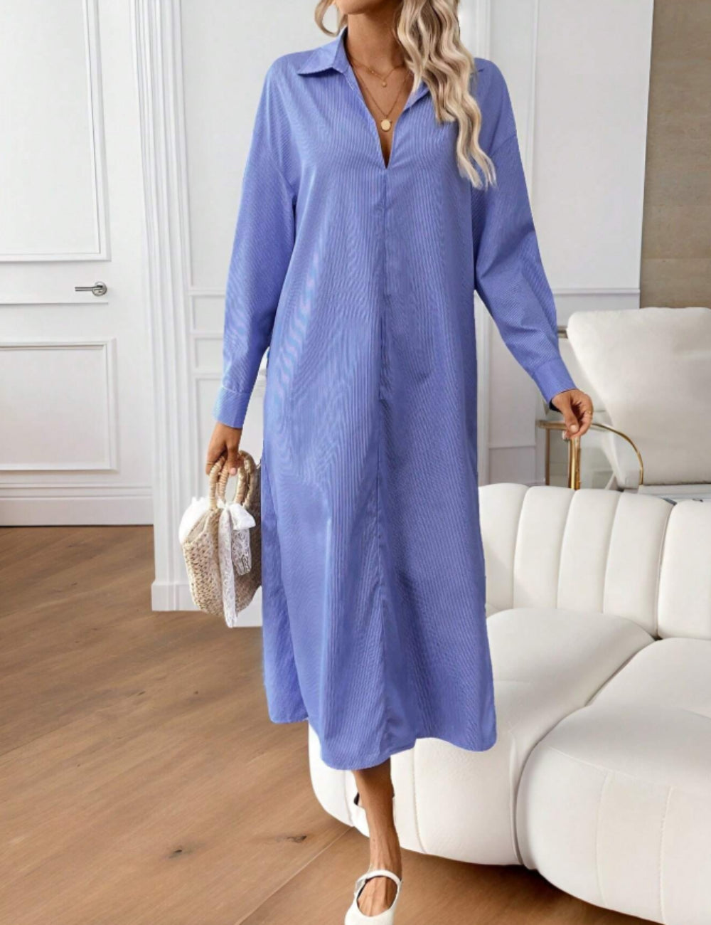 Rochie midi Shein, albastru