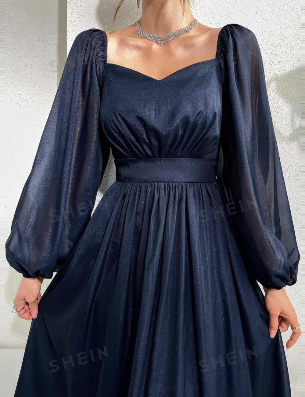 Rochie midi Shein, albastru