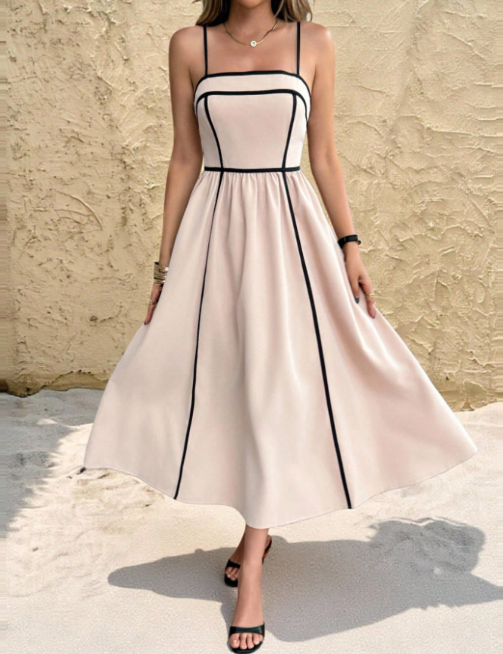 Rochie midi Shein, bej