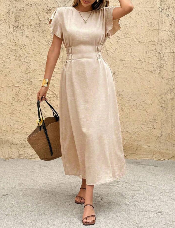 Shein midi ruha, bézs