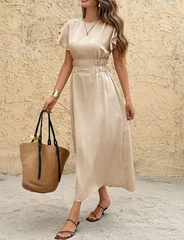Shein midi ruha, bézs